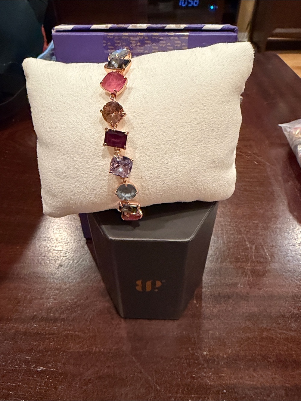 Holiday Jewel Candy 25: Black Cherry Dusk on Rose Gold